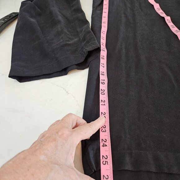 NEW NWT Nine West Black Belted Utility Jumpsuit Long Sleeve Medium Pockets - Picture 10 of 14